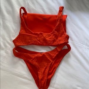 Red triangl Bikini